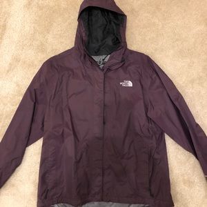 North face rain jacket coat